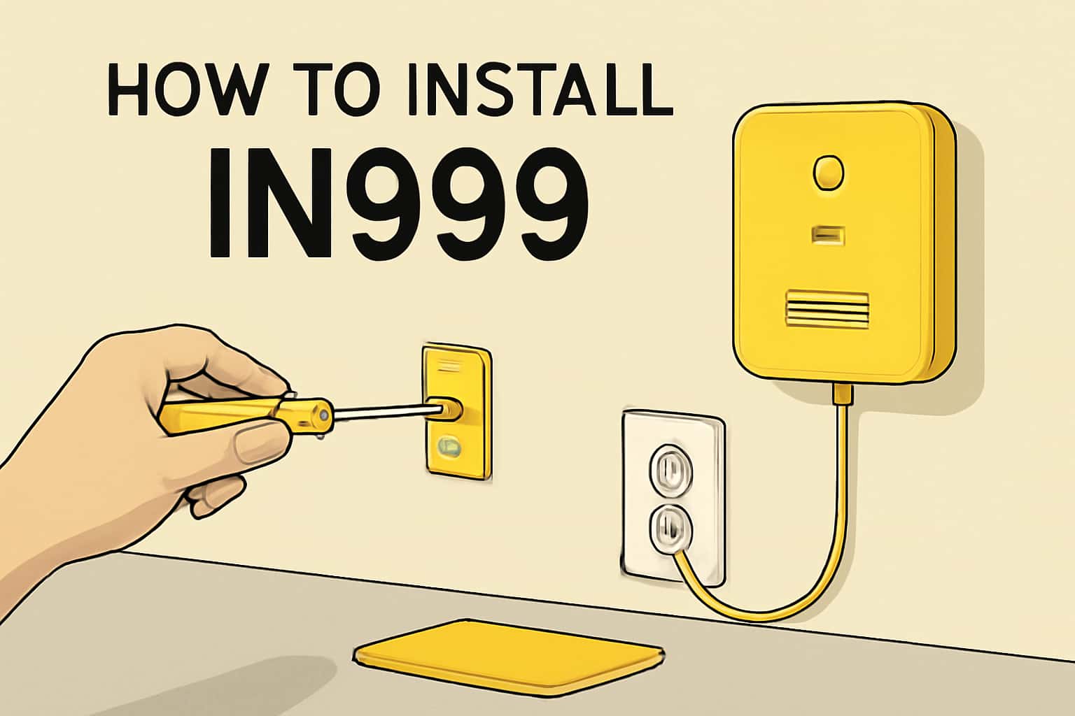 A guide on installing the IN999 application on mobile devices.