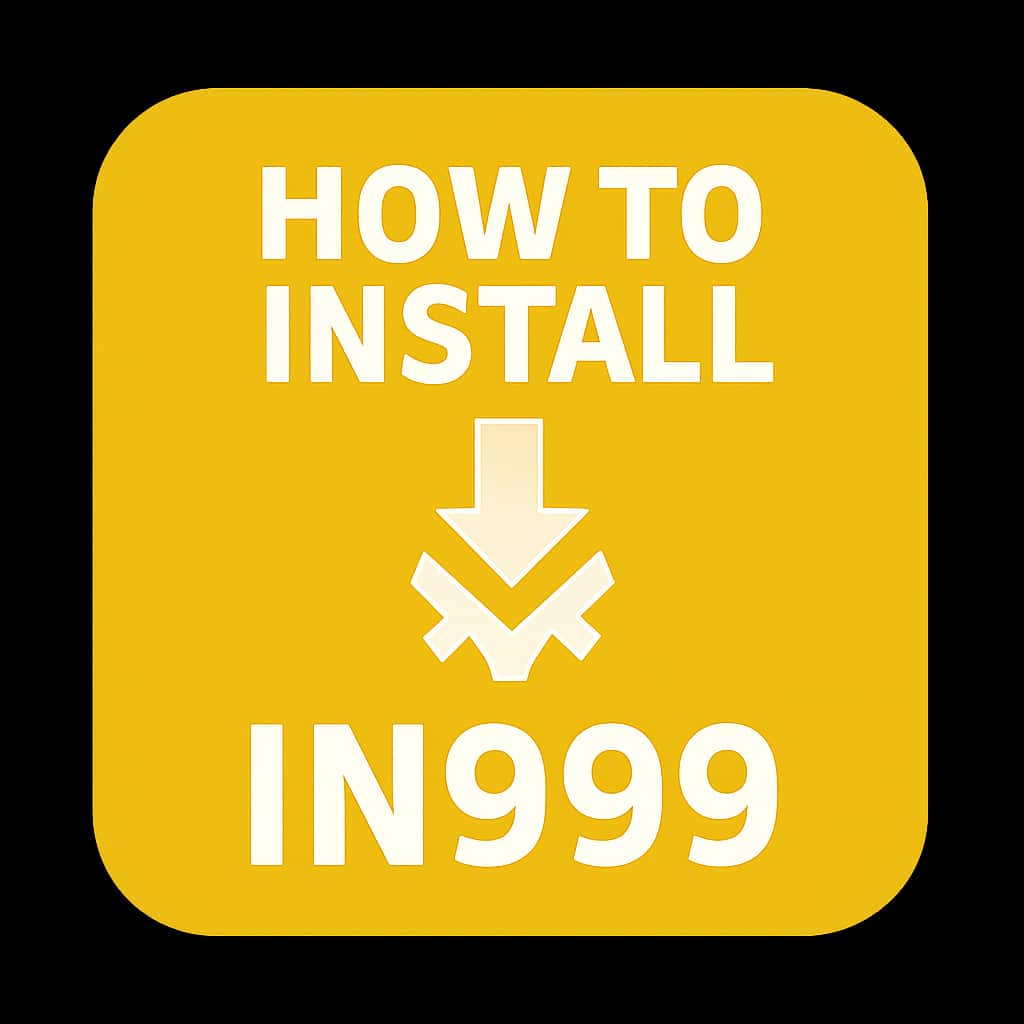 An icon representing the installation guide for the IN999 app.