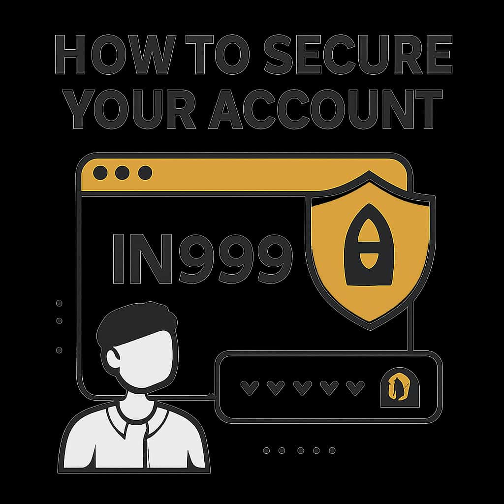 A diagram outlining steps for securing your IN999 account.