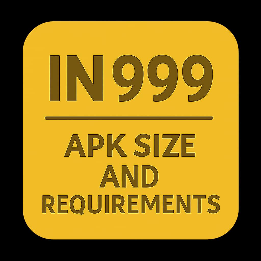 Badge depicting IN999 APK Size and Requirements.