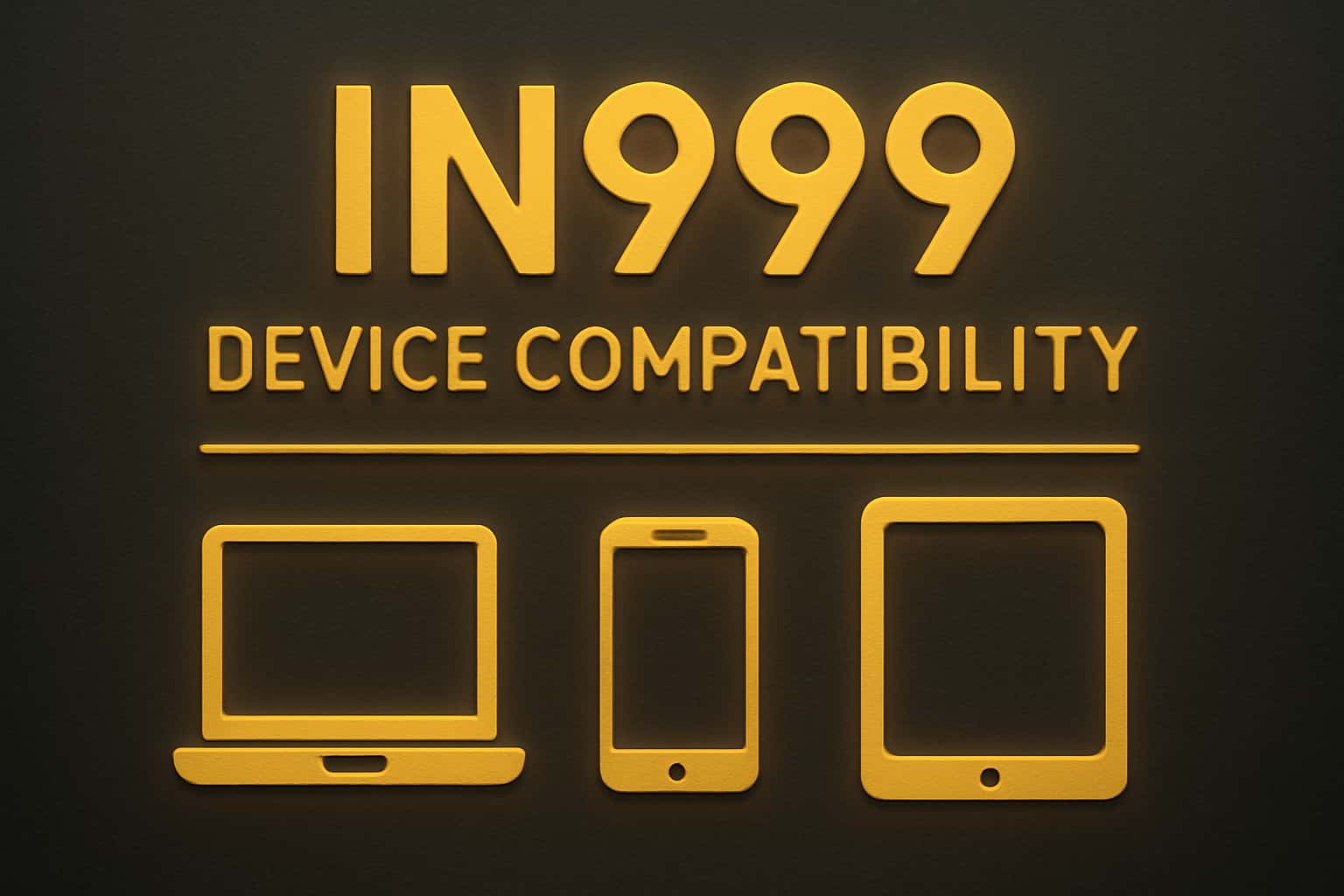 Hero image depicting IN999 Device Compatibility with a focus on technology.