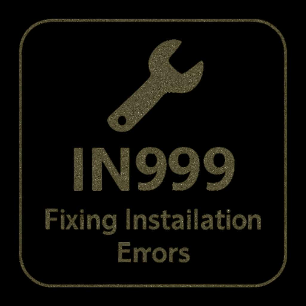 An icon representing support for fixing IN999 installation errors.