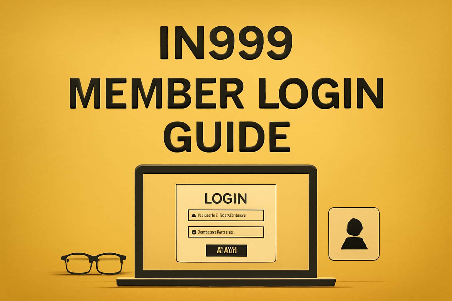 An informative scene illustrating the IN999 Member Login Guide.