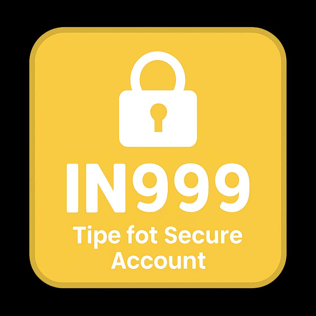 Guide icon for securing IN999 account.