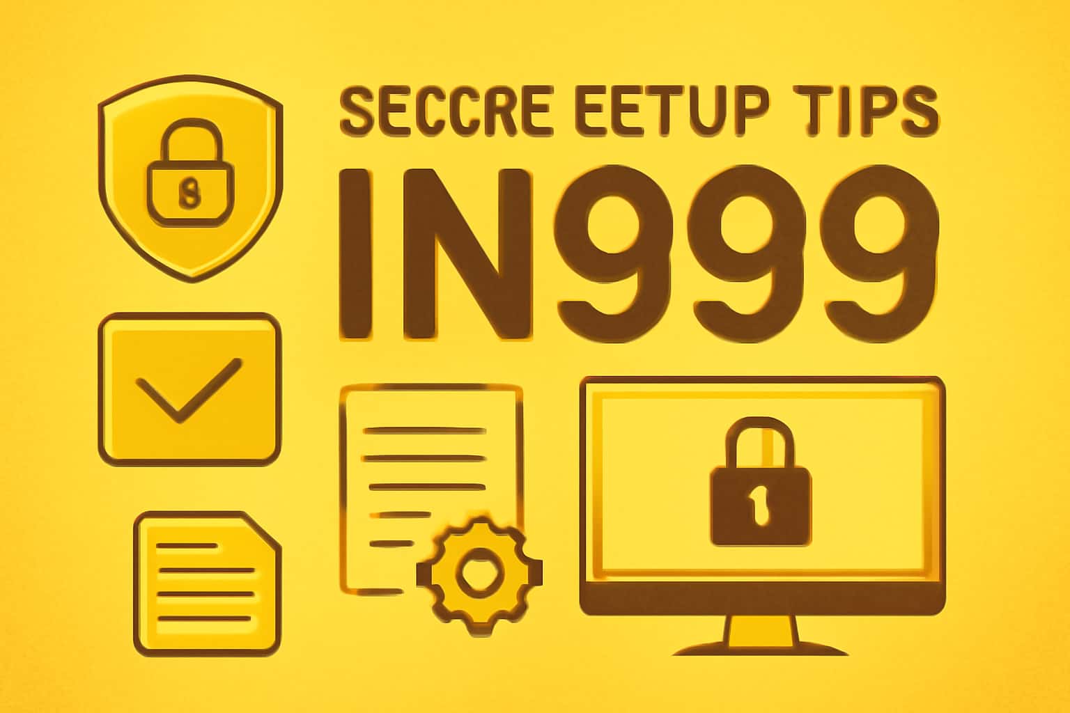 An informative scene illustrating Secure IN999 Setup Tips with a focus on the app's features and setup.