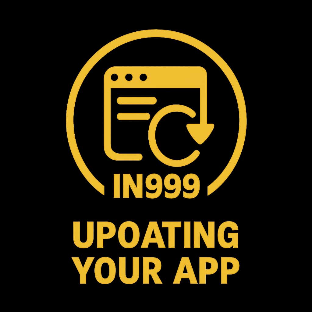 An icon representing the updating process for the IN999 app.